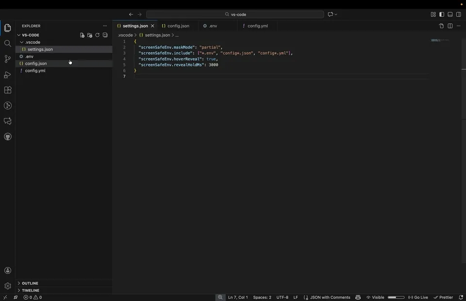 Screen Safe Env Demo